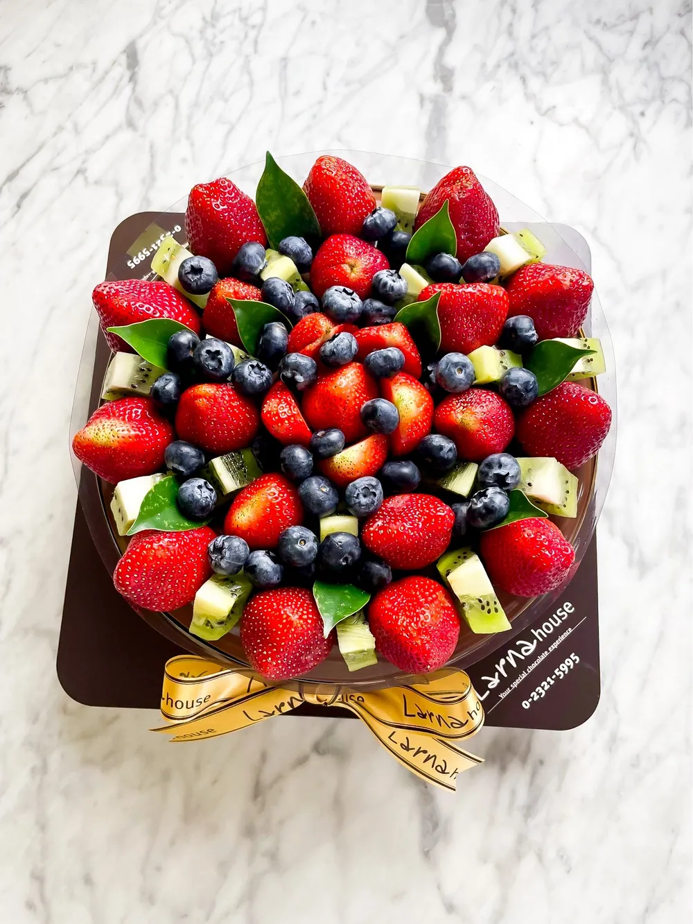 Fruit on Vegan Chocolate Cake