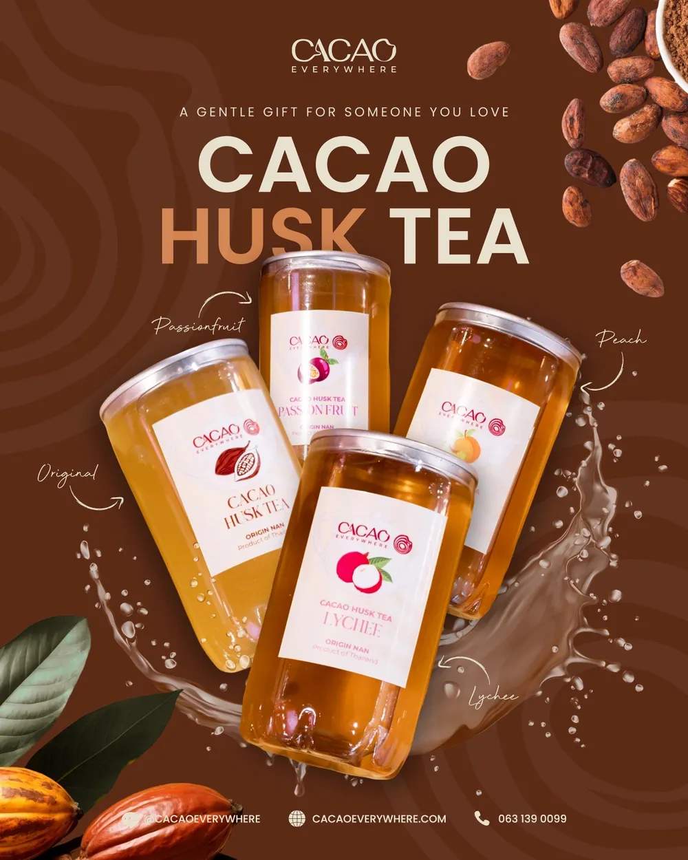 Cacao Husk Tea Canned Set 4