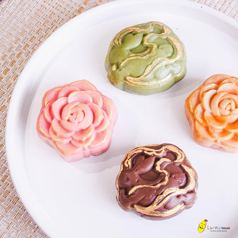 Mochi Nerikiri Moon Cake set 4 Pieces