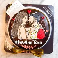 Personalized Cartoon on Larna cake