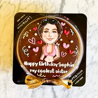 Personalized Cartoon on Larna cake