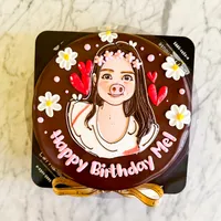 Personalized Cartoon on Larna cake