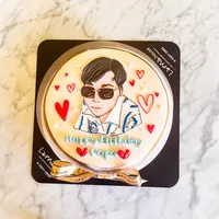 Personalized Cartoon on Larna cake