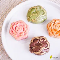 Mochi Nerikiri Moon Cake set 4 Pieces
