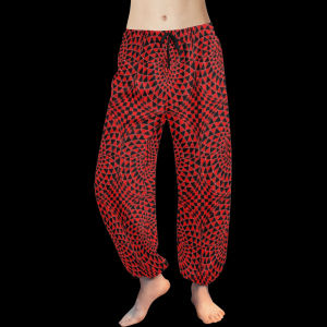 Red Spinel Harem Pants