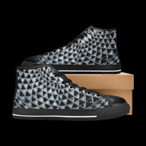 Snowflake Obsidian Men's High Tops