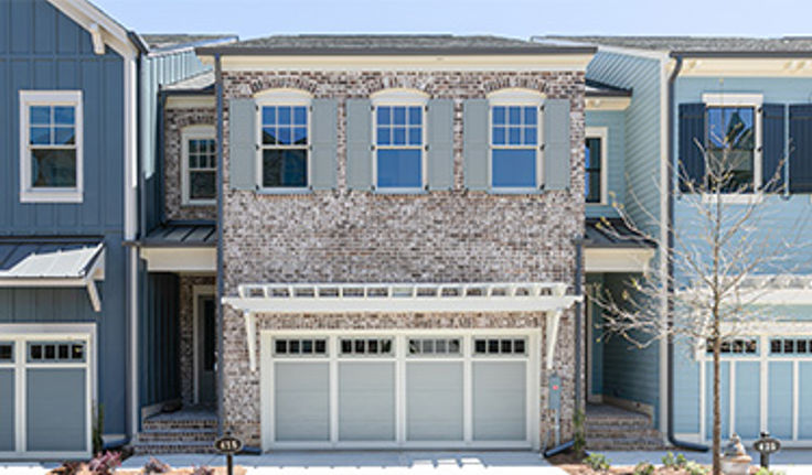 Mock up of homes in the Canopy neighborhood