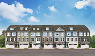 exterior rendering of maya townhome design