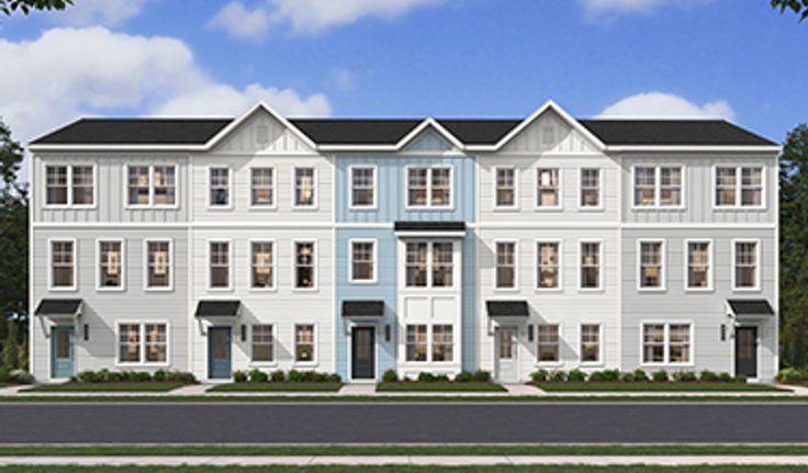 Exterior Rendering of Townhomes at Westpark at Cane Bay