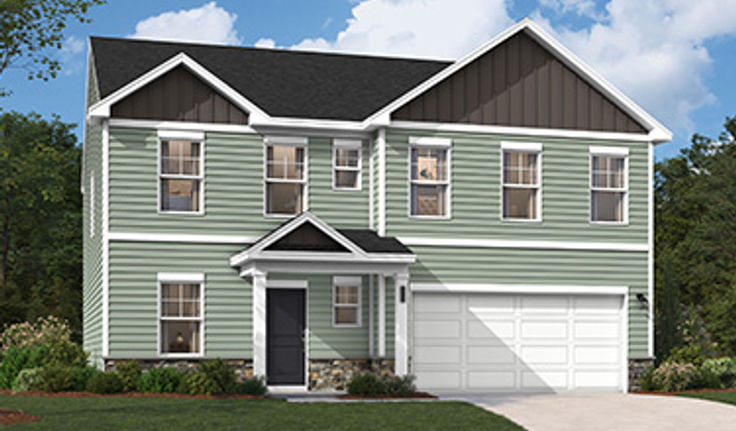 Exterior Rendering of a home at Essence at Victorywoods Village