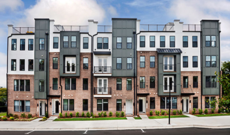 New townhome-style condos in Raleigh