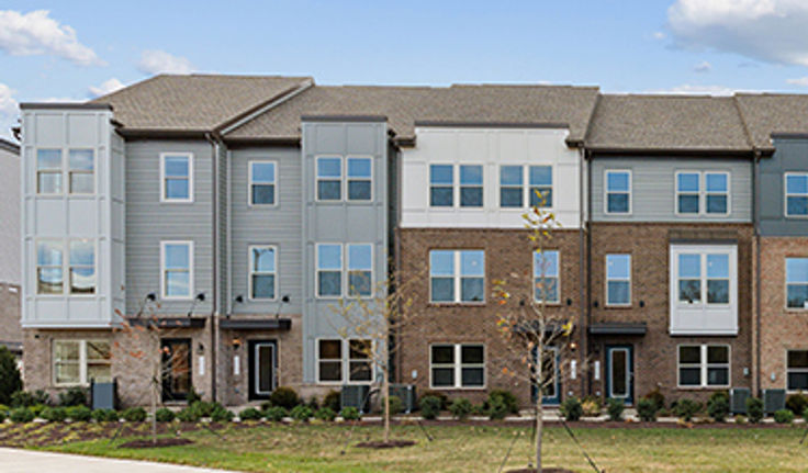 2-level garage condos and 3-level townhomes at Park Place in Herndon