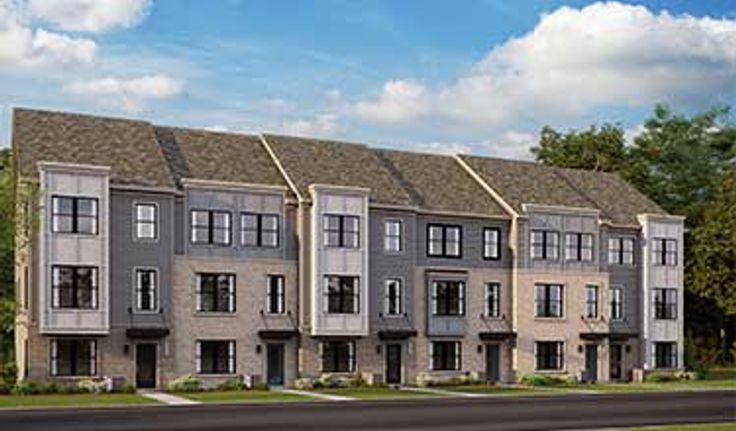 2-level garage condos and 3-level townhomes at Park Place in Herndon