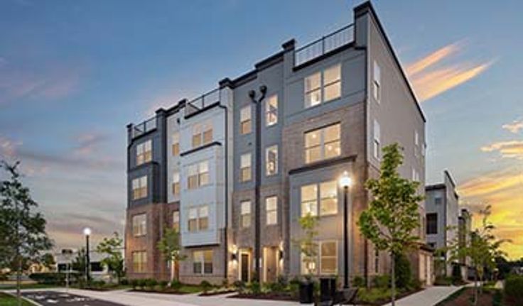 2-level garage condos and 3-level townhomes at Park Place in Herndon