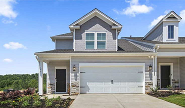 Street view of Burke townhomes at Wyndermere