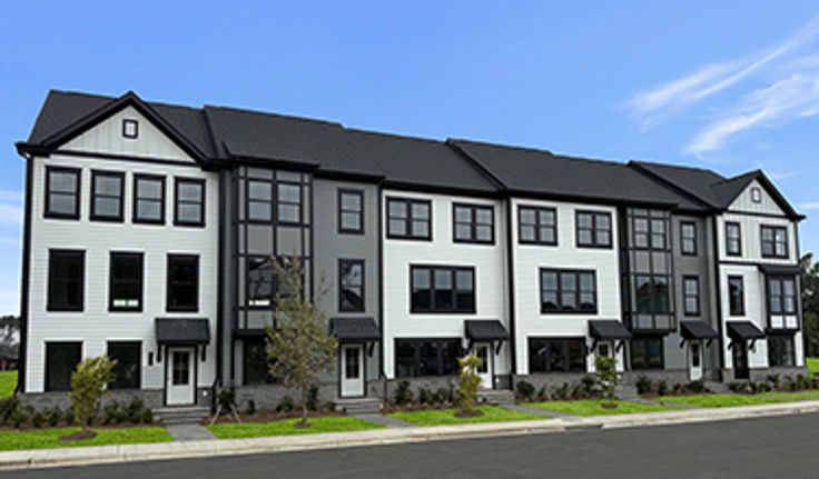 Exteriors of Townhomes at Nexton