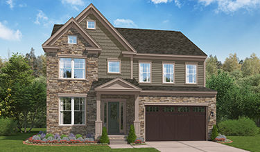 exterior rendering of elevation F of the sienna