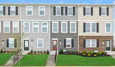 charleston model home townhome building strip