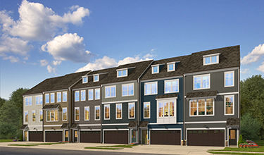 exterior rendering of maya townhome design