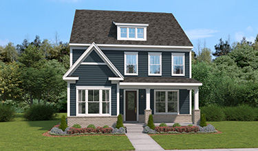 elevation e exterior rendering of the saybrook