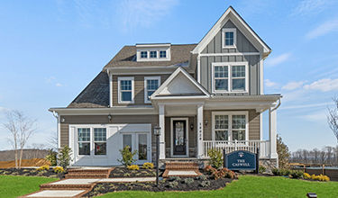exterior of the caswell model home in dumfries va