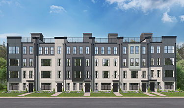 exterior rendering with upper level condo the julianne