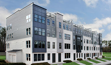 exterior rendering with upper level condo the julianne