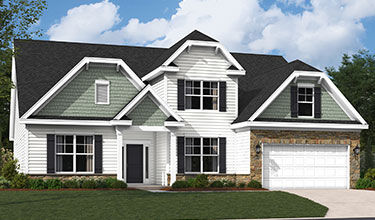 Front exterior rendering of The Ransford Elevation H