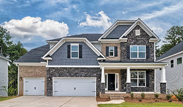 Interior of a New Construction Model Home