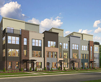 Mockup of The Wagner townhomes