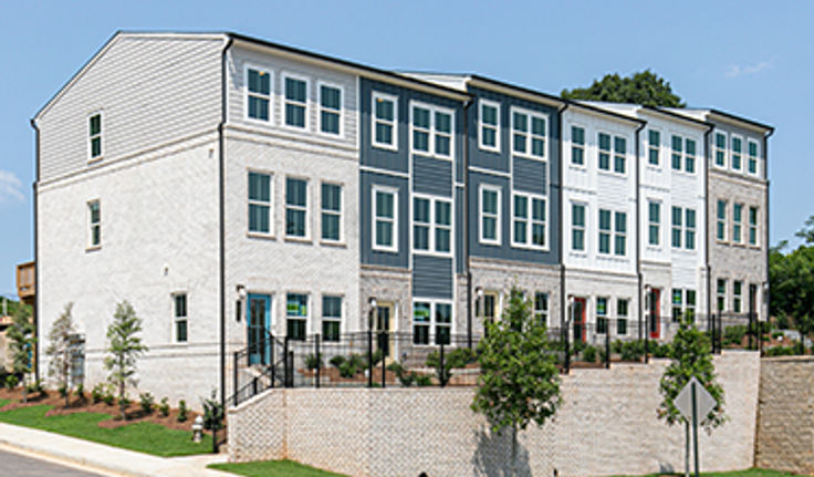 Mockup aerial view of the Skylar neighborhood