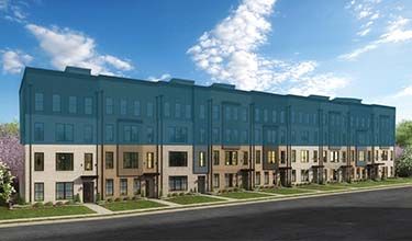 rendering of a condo building from carver square