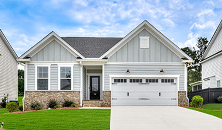 Exterior of The Jefferson single-family home