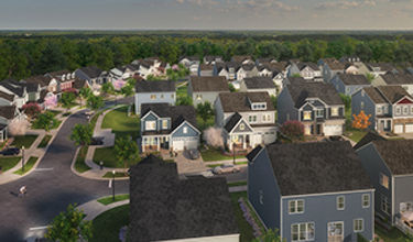 Aerial view of The Residences at West Village