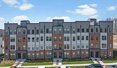 street view of 2 level garage condos in midlothian at coalfield station