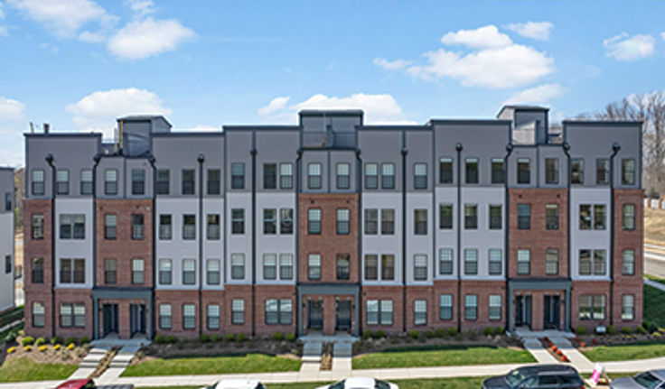 street view of 2 level garage condos in midlothian at coalfield station