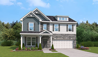 Exterior Rendering of the Pinewood at Zanes Creek