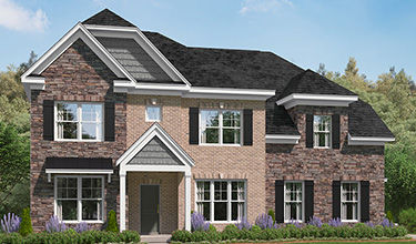 Front exterior rendering of The Springfield Elevation N