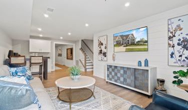 The Landry Interior - Lower Level Recreation Room