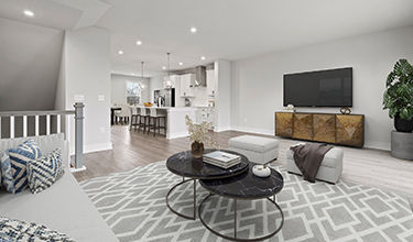 Some of the options featured in this home include: End unit townhome, lower level flex with full bath, gourmet kitchen