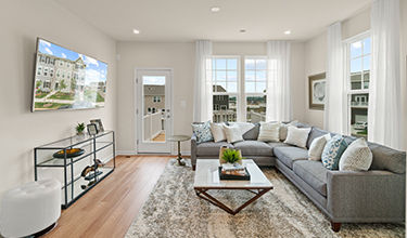 open concept family room