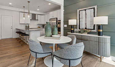 dining and kitchen