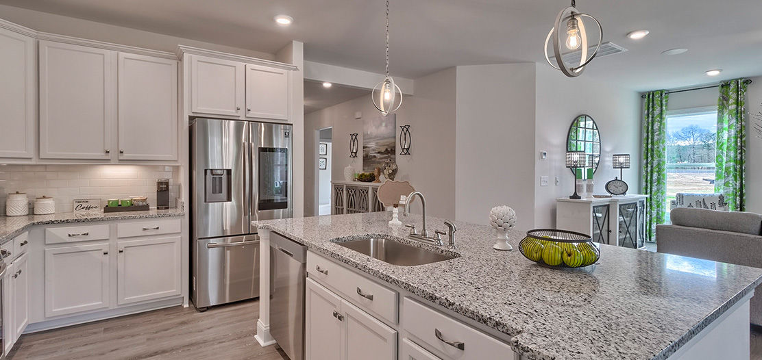 Large kitchen with island