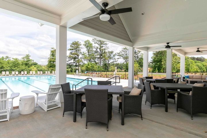 Outdoor Pool Seating Area