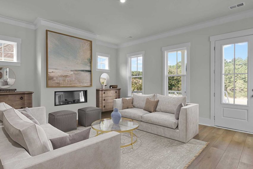 Living room in a Seaside home