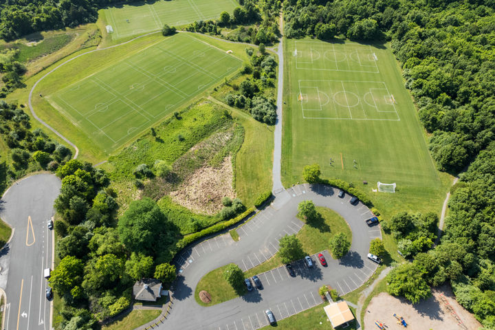 soccer fields