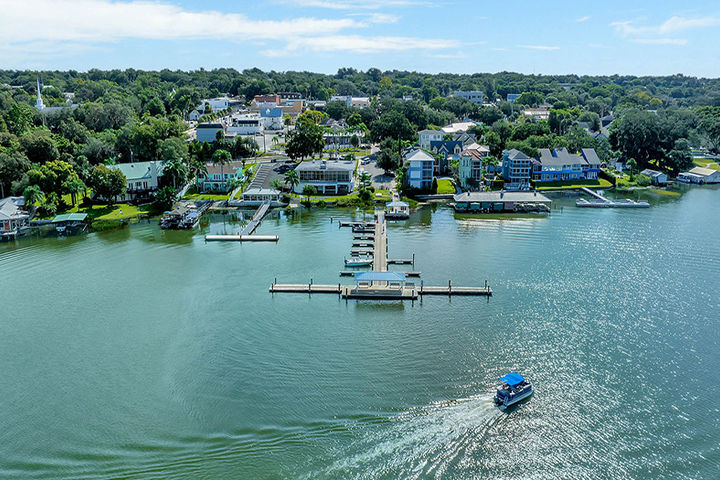 Beautiful View of Lake Dora Waterfront