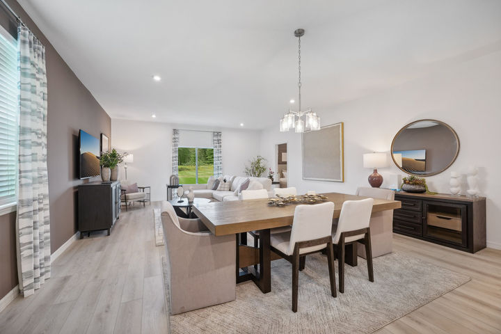 Dining and Living of The Webber at Avalon Park Tavares