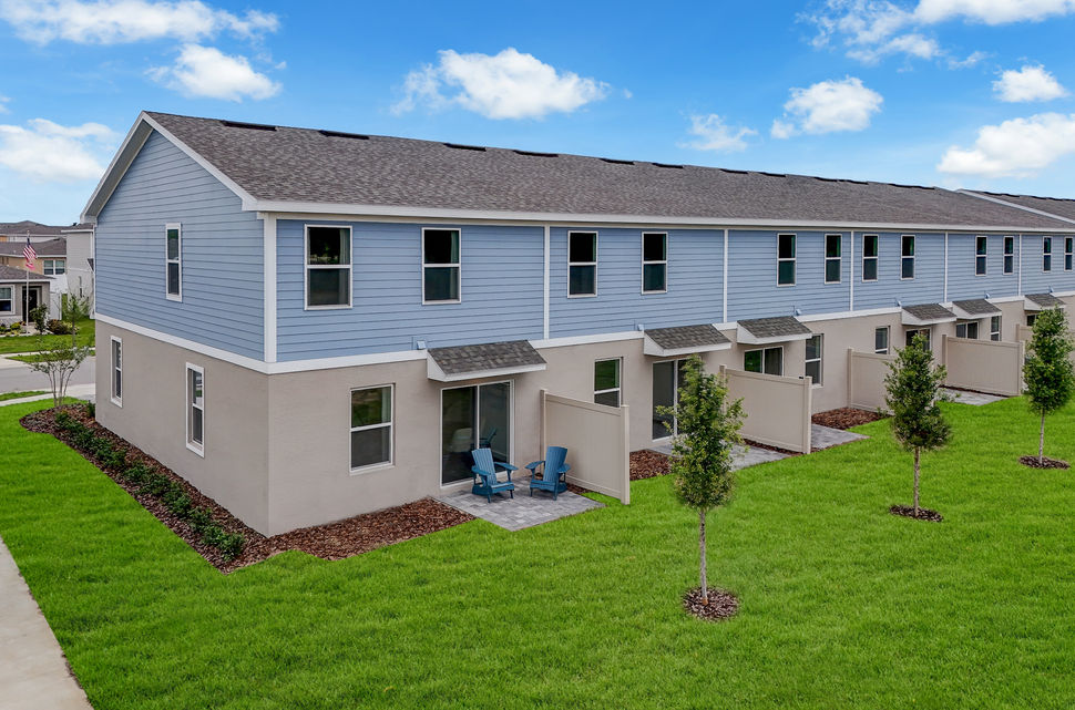 The Rosalia Rear Elevation with Patio