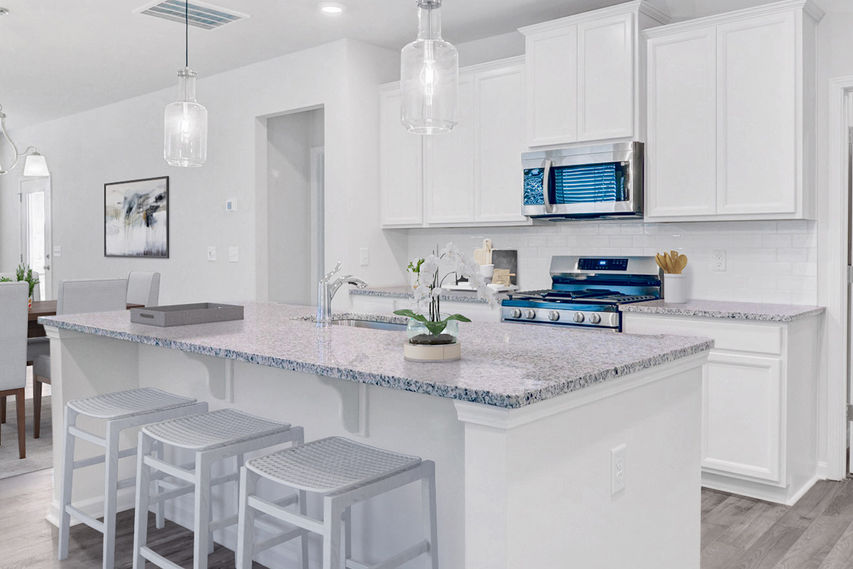 Open Kitchen with Island Seating